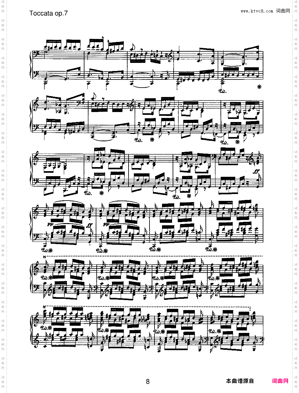 C大调托卡塔 Toccata in C Major Op·7