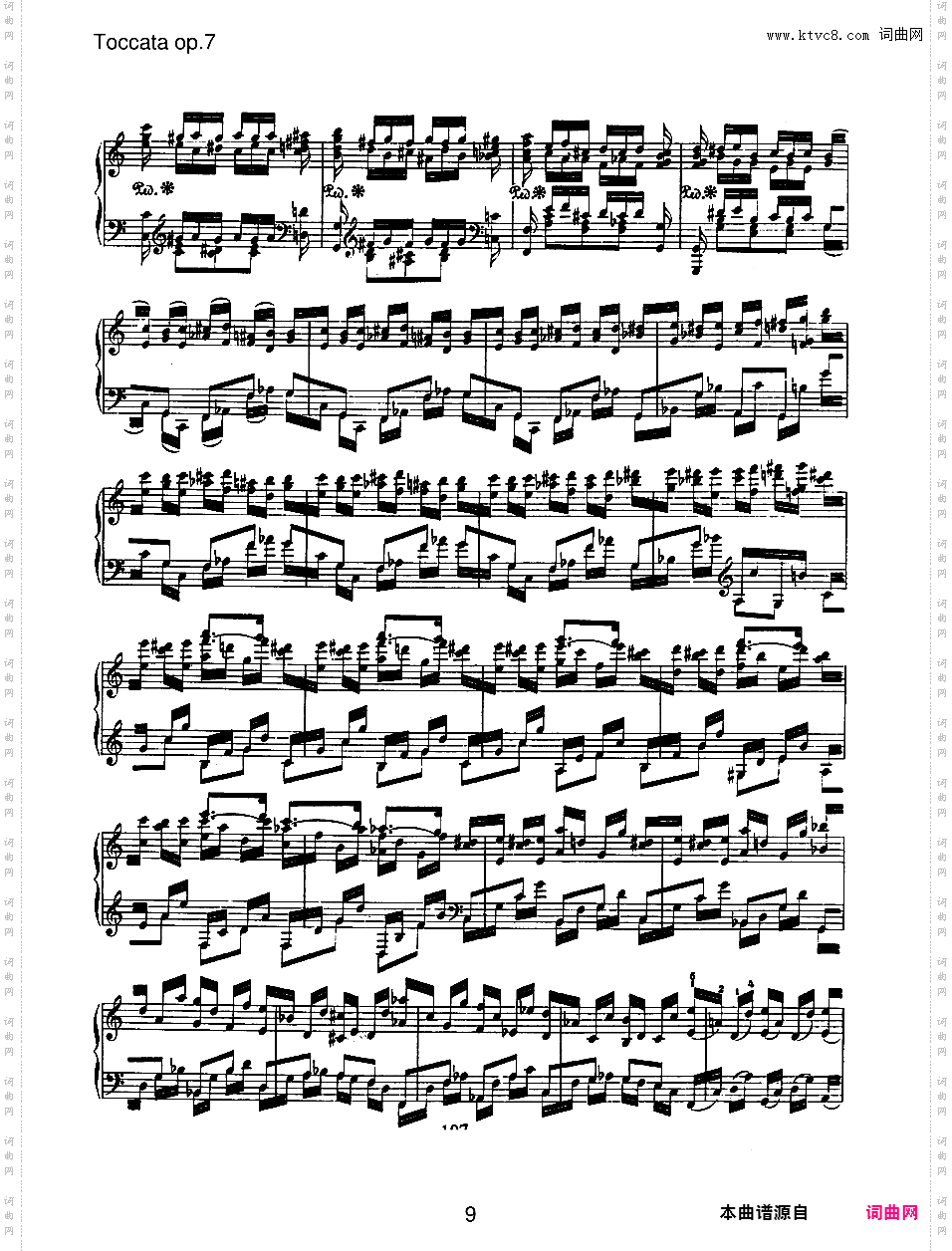 C大调托卡塔 Toccata in C Major Op·7