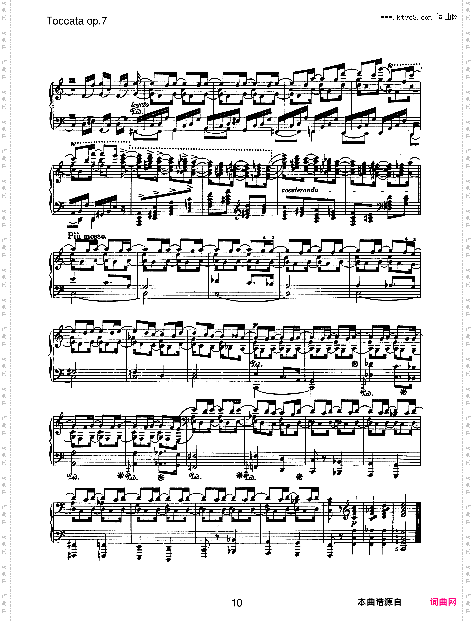 C大调托卡塔 Toccata in C Major Op·7
