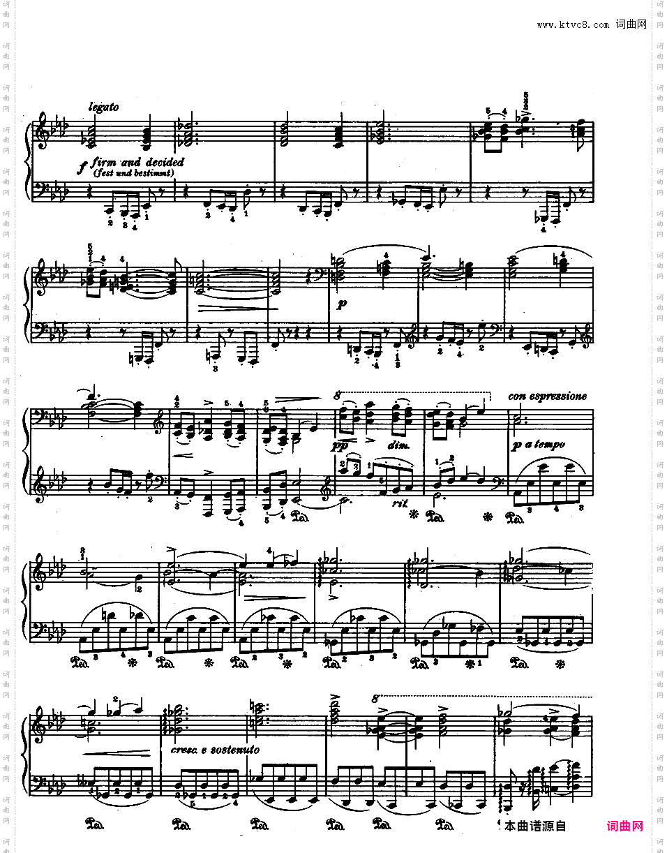 f小调第三钢琴奏鸣曲 Piano Sonata No·3 in f Minor Op·5Brahms op005 Sonata #3 in f Joseffy ed·版本二