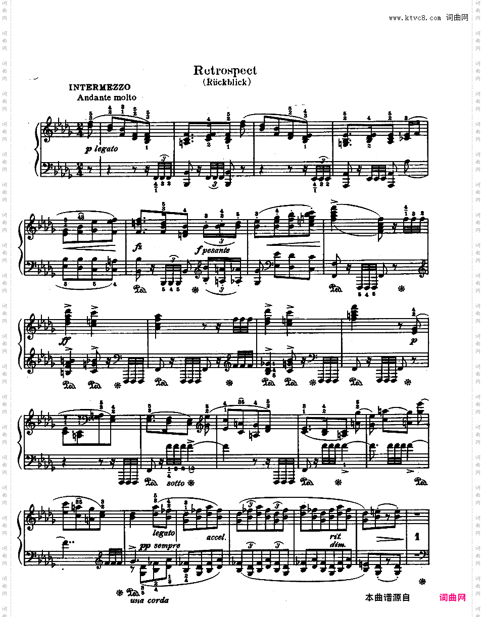 f小调第三钢琴奏鸣曲 Piano Sonata No·3 in f Minor Op·5Brahms op005 Sonata #3 in f Joseffy ed·版本二