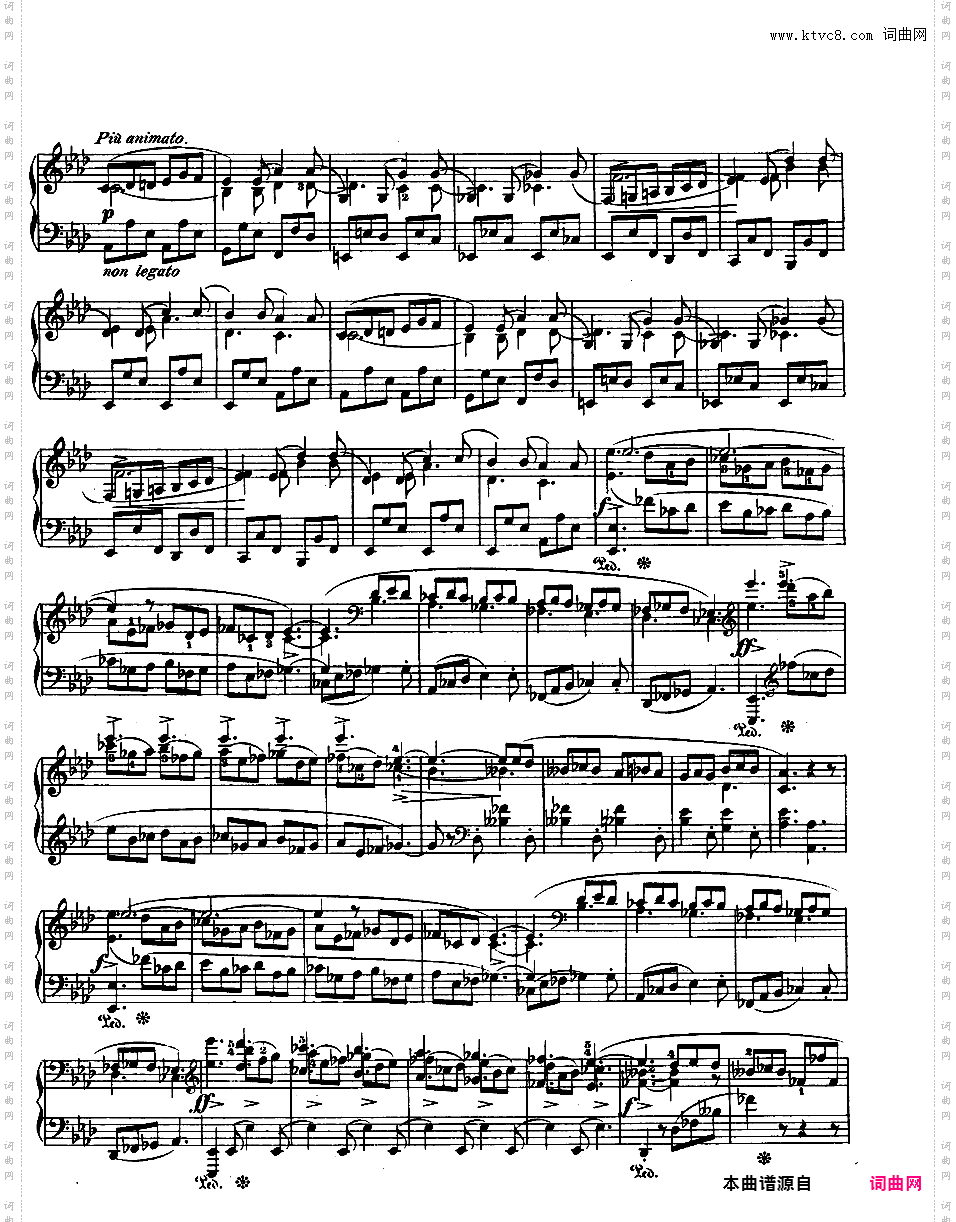 降A大调塔兰泰拉舞曲 Op·43Chopin op43 Tarantelle alt版本二