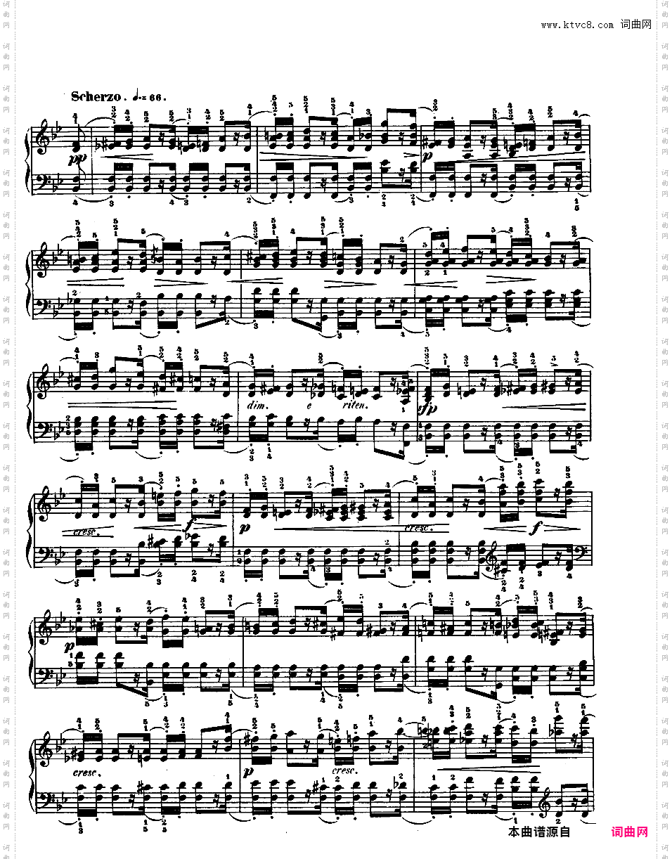降B大调华丽变奏曲 Op·12Chopin op12 Variations Brilliantes 版本一