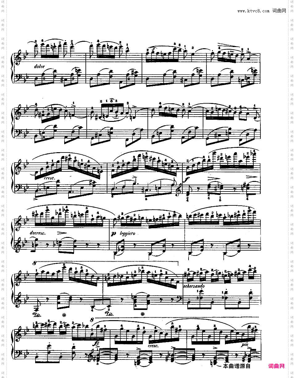 降B大调华丽变奏曲 Op·12Chopin op12 Variations Brilliantes 版本一