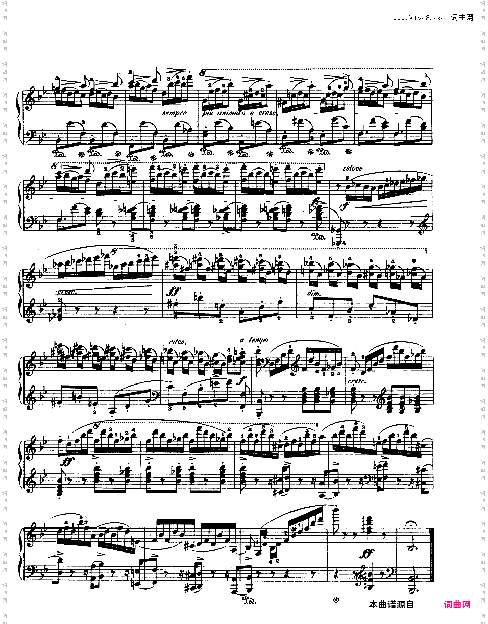 降B大调华丽变奏曲 Op·12Chopin op12 Variations Brilliantes 版本一