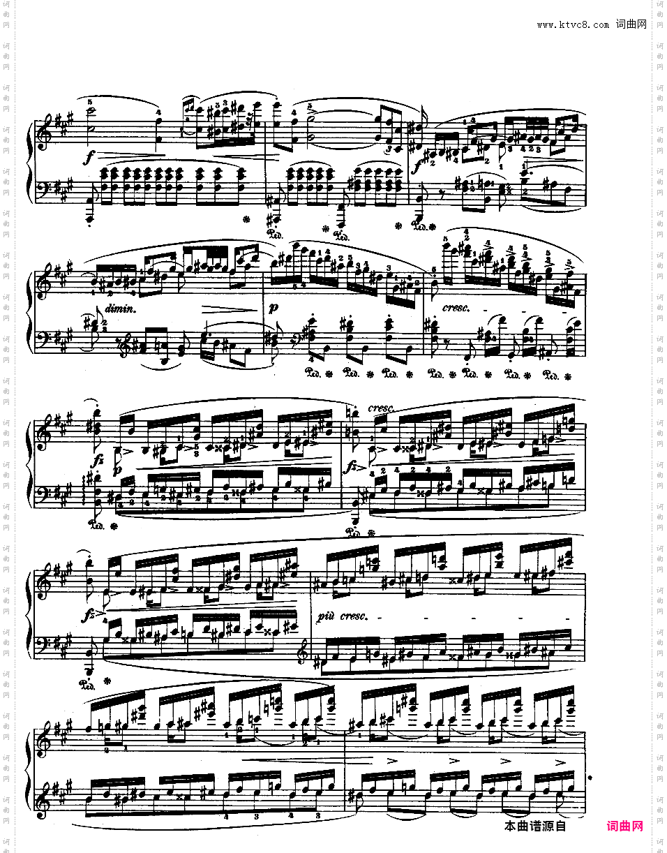 A大调音乐会快板 Op·46Chopin op46 Allegro de Concert alt版本二