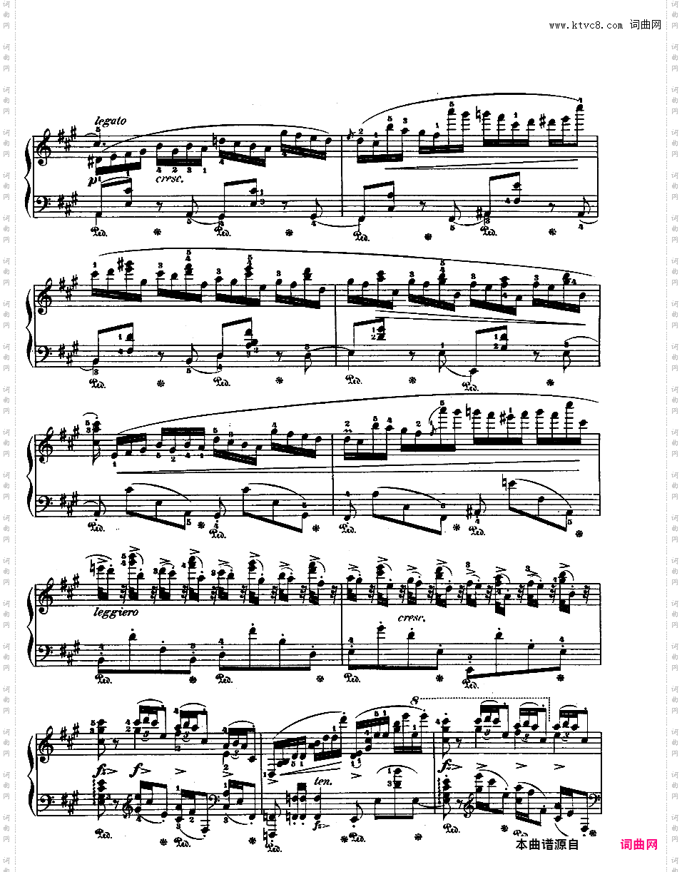 A大调音乐会快板 Op·46Chopin op46 Allegro de Concert alt版本二