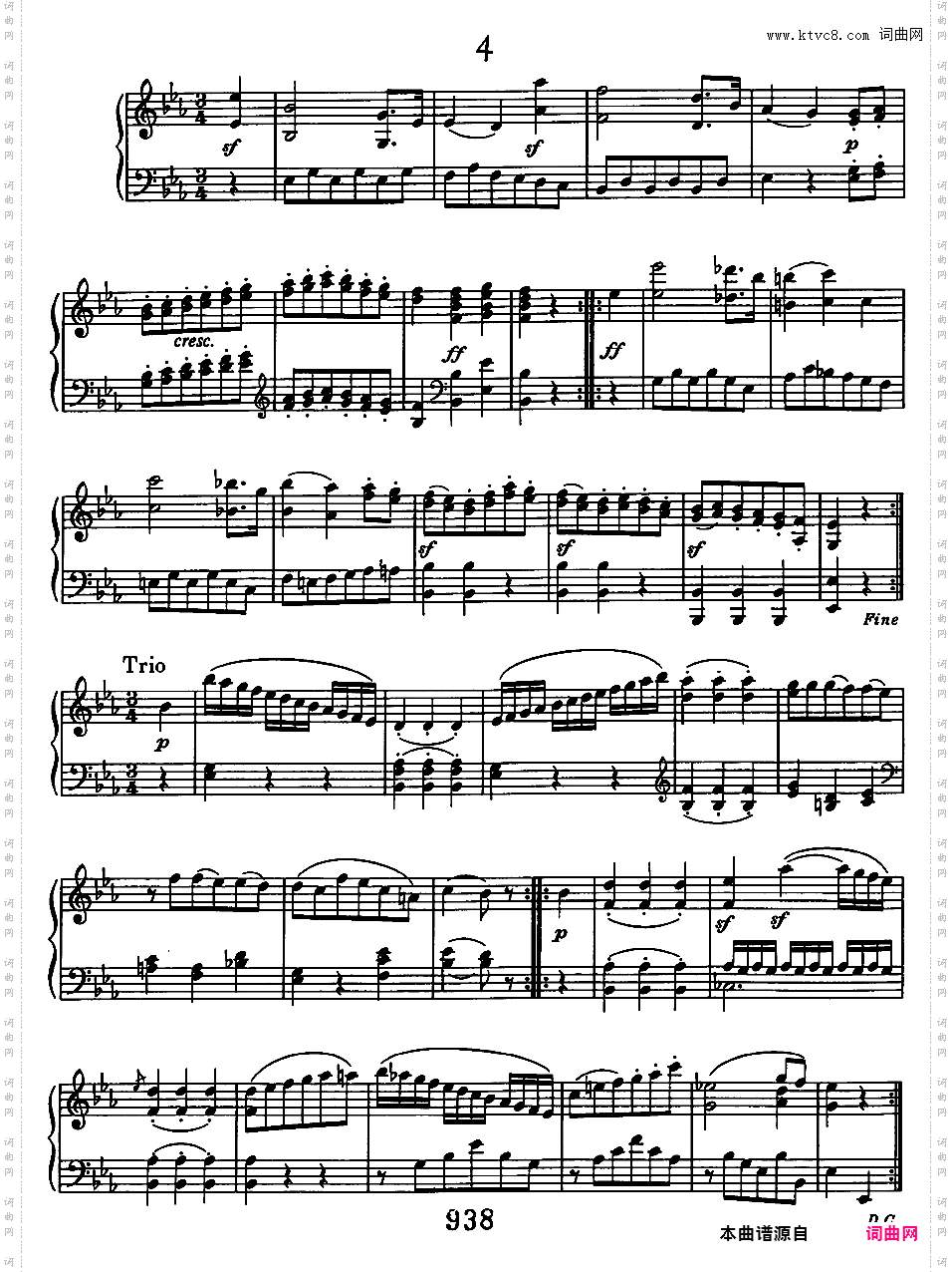 12首小步舞曲 12 Minuets WoO 7