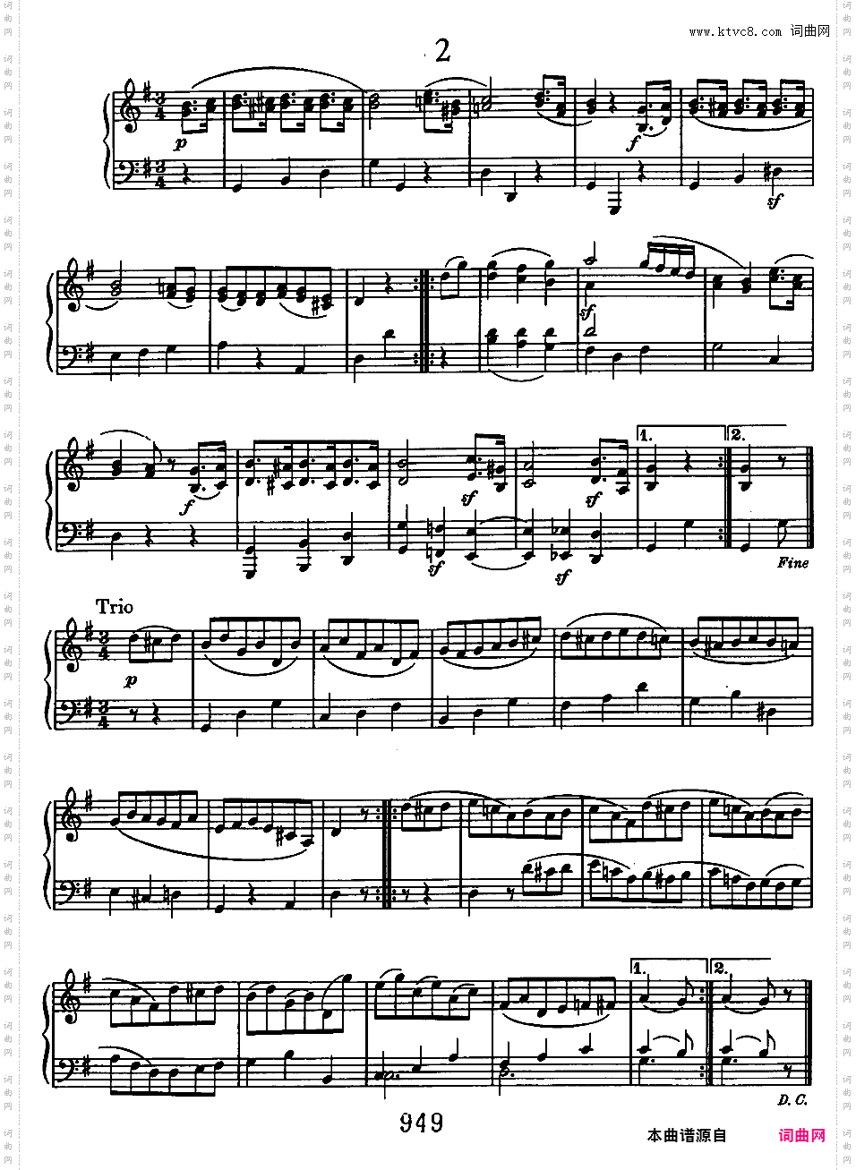 6首小步舞曲 6 Minuets WoO 10