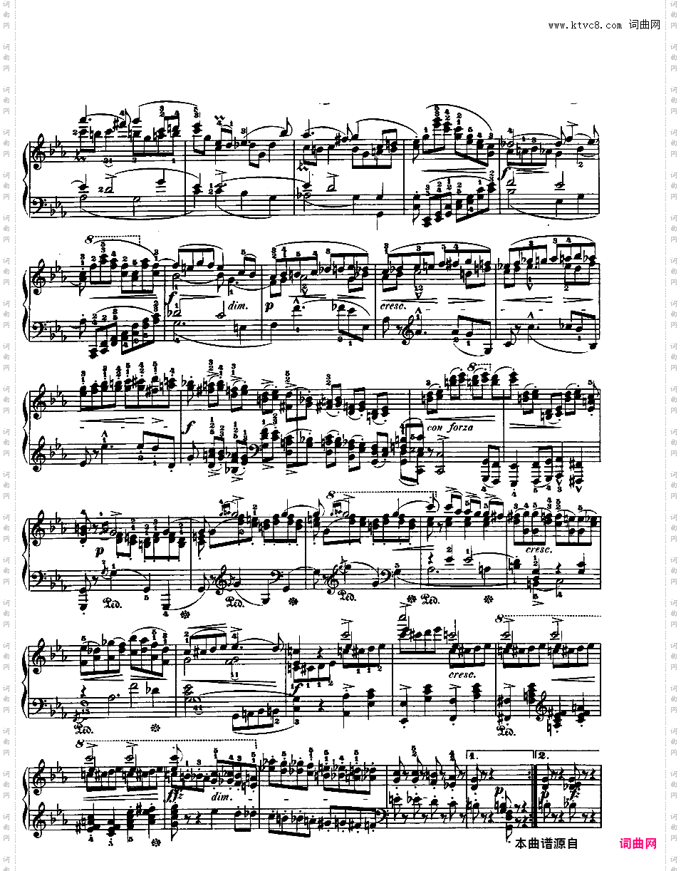 c小调第一钢琴奏鸣曲 Op·4Chopin op04 Sonata in c 版本一