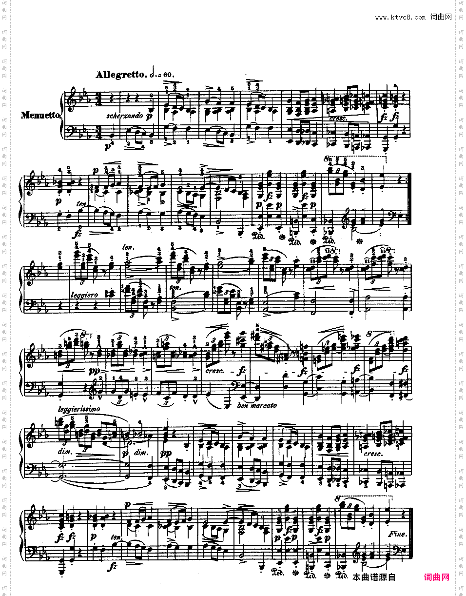 c小调第一钢琴奏鸣曲 Op·4Chopin op04 Sonata in c 版本一
