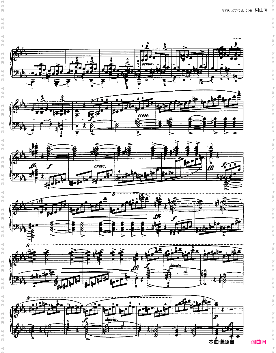 c小调第一钢琴奏鸣曲 Op·4Chopin op04 Sonata in c 版本一