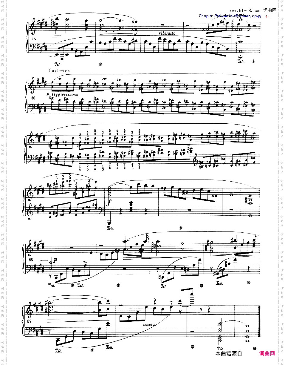 升c小调前奏曲 Op·45Chopin op45 Prelude in c# Henle版本三