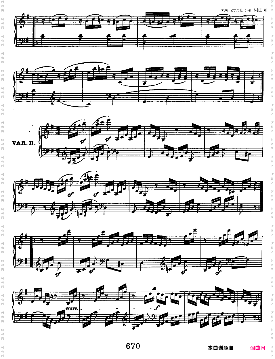 G大调主题变奏曲 WoO 77