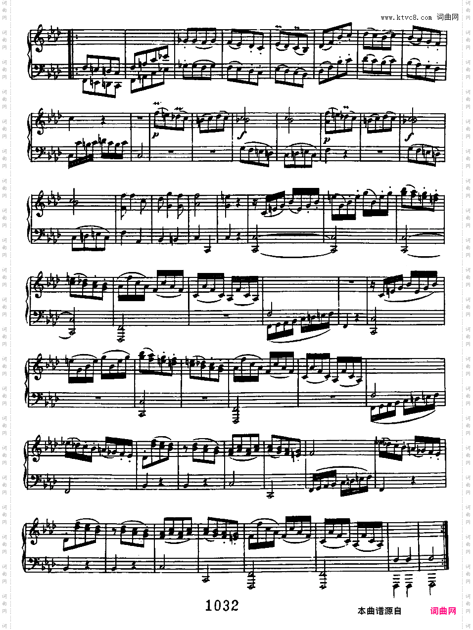六首钢琴小奏鸣曲Beethoven Sonatina in f