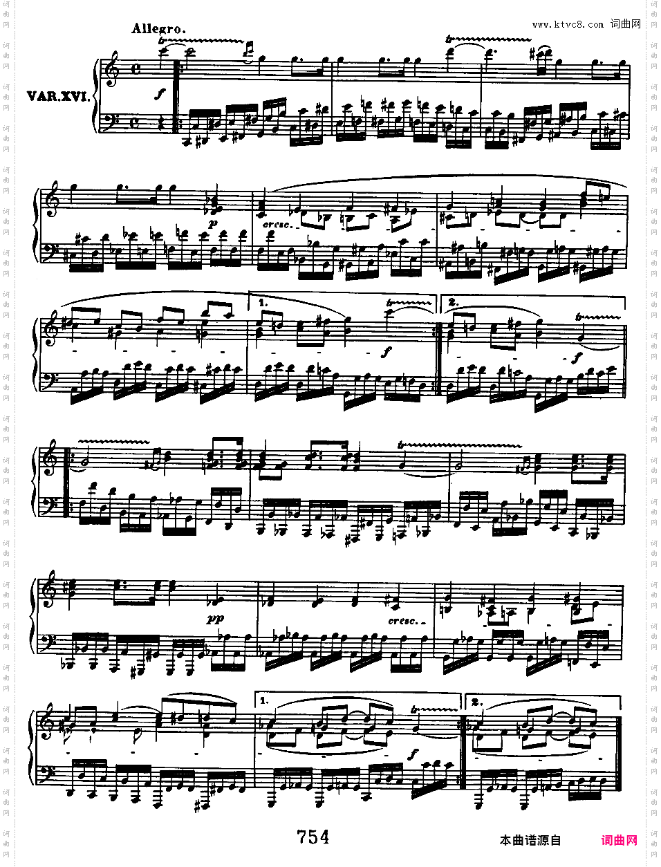 C大调狄亚贝利主题变奏曲 Diabelli Variations Op·120