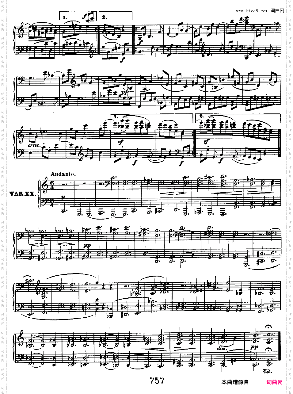C大调狄亚贝利主题变奏曲 Diabelli Variations Op·120
