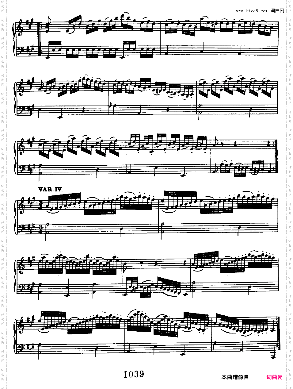 六首钢琴小奏鸣曲Beethoven Sonatina in D