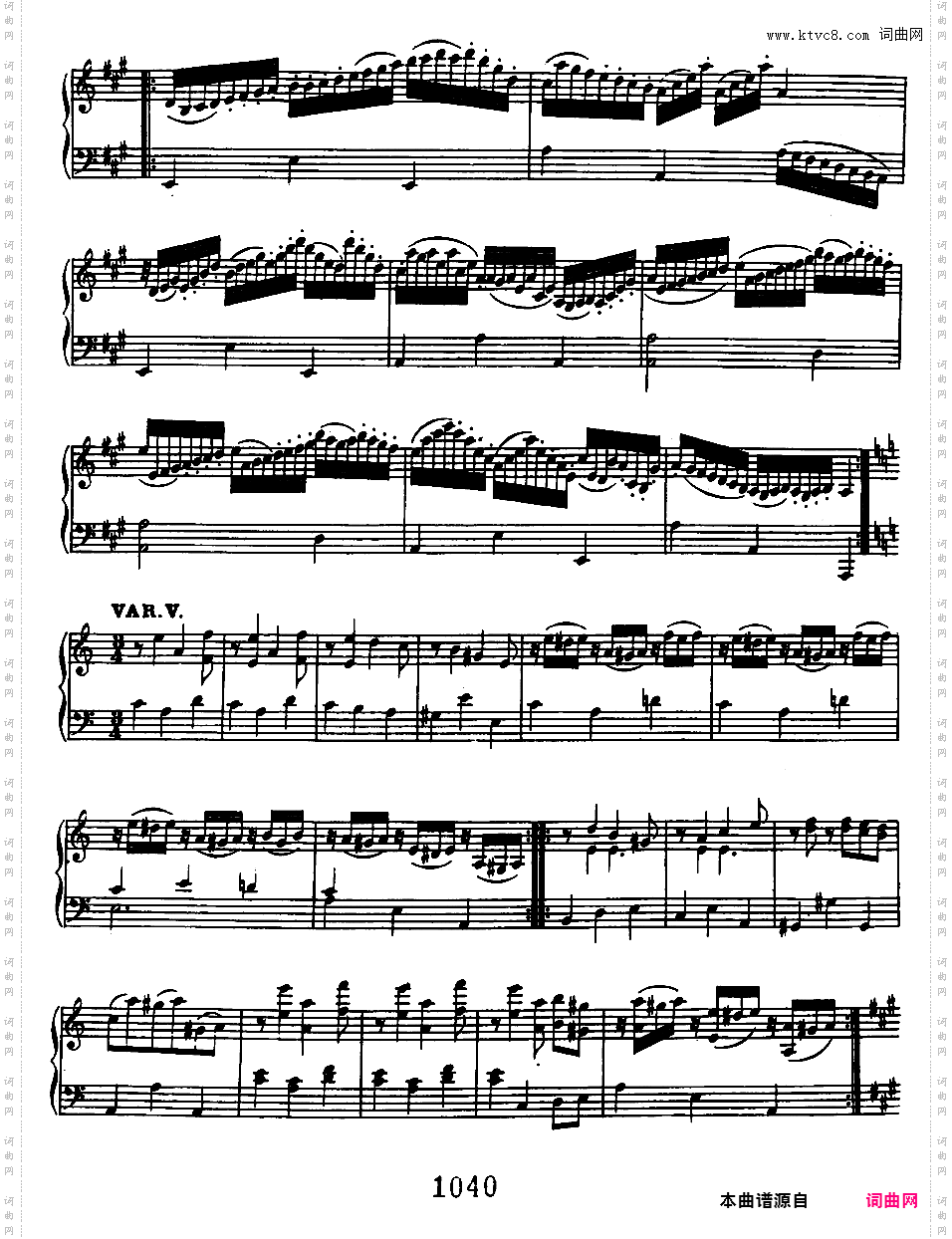 六首钢琴小奏鸣曲Beethoven Sonatina in D