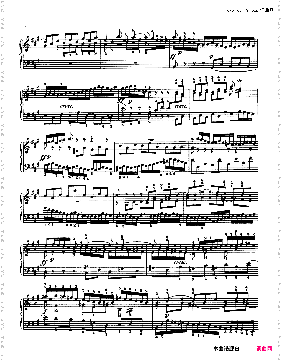 《平均律钢琴曲集第一卷》The Well Tempered ClavierPrelude & Fugue 19