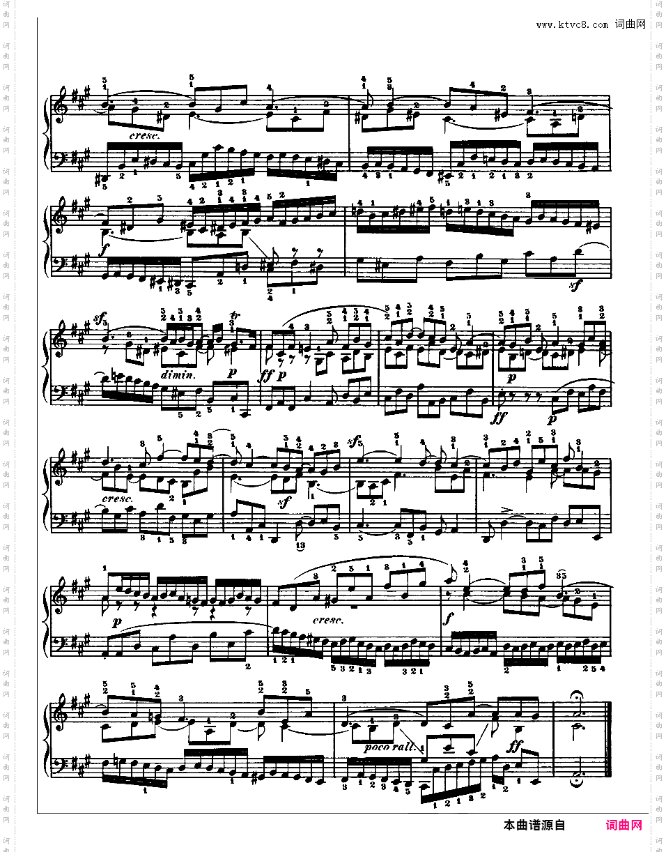 《平均律钢琴曲集第一卷》The Well Tempered ClavierPrelude & Fugue 19
