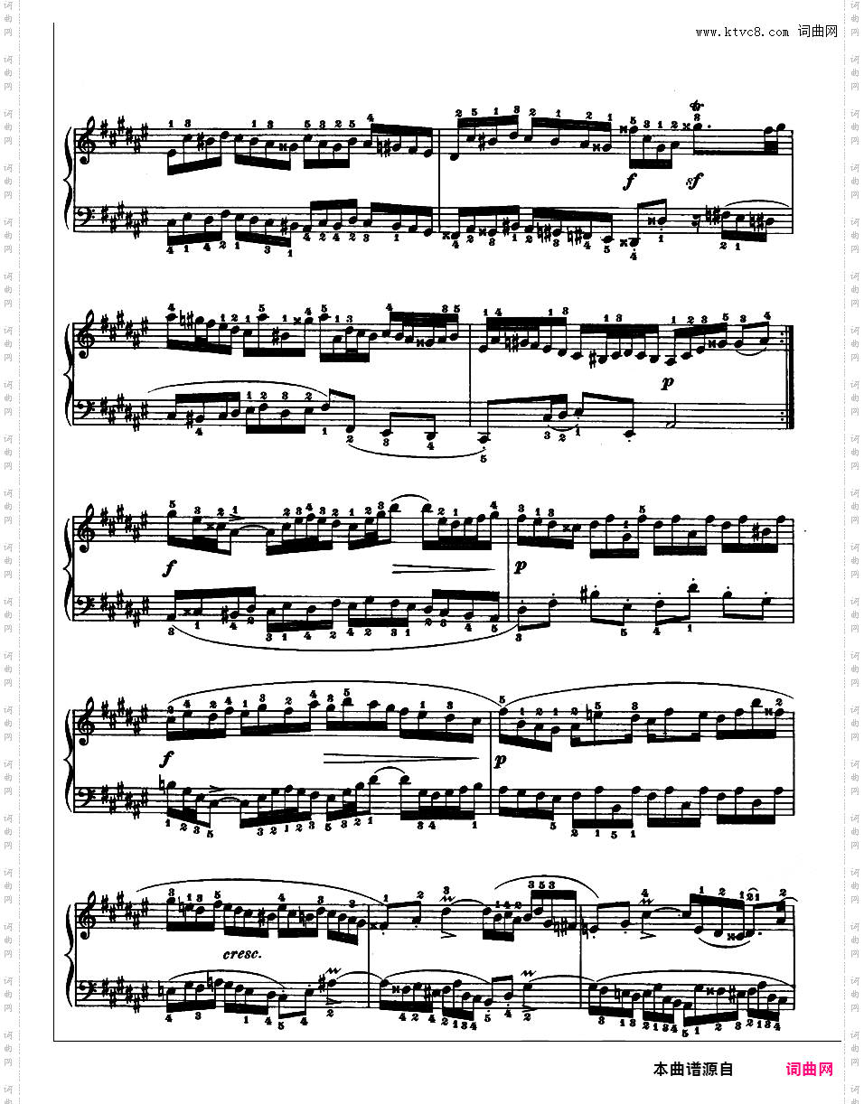 《平均律钢琴曲集第二卷》The Well Tempered ClavierPrelude & Fugue 08