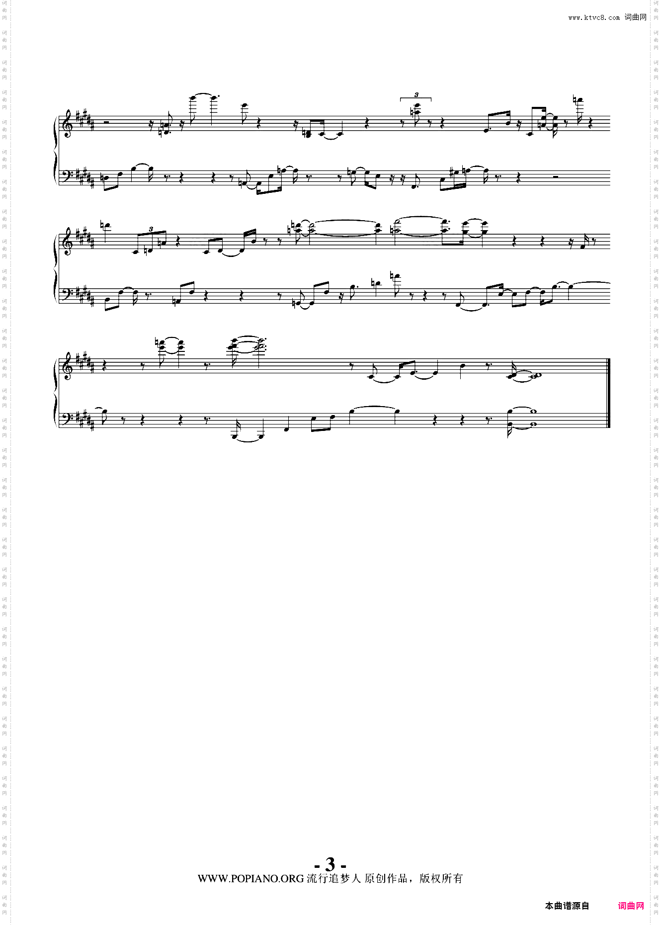 即兴24之3 B大调