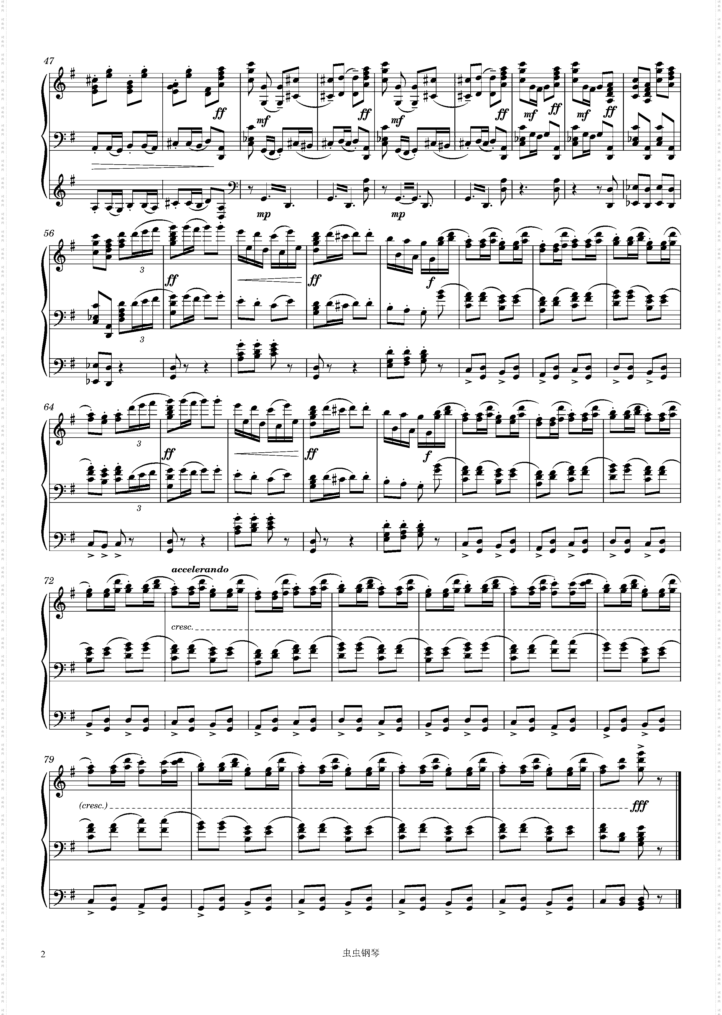 The Nutcracker, 12d· Russian Dance Trepak, Piano
