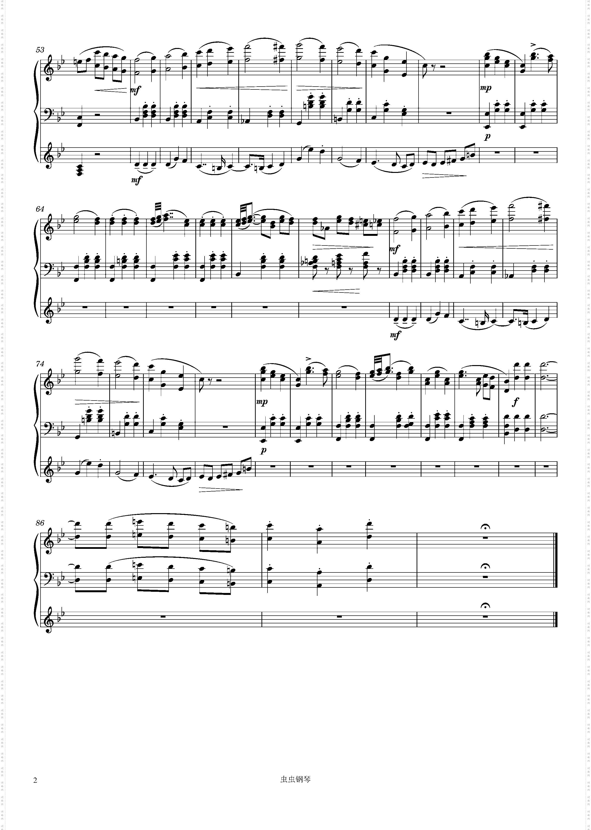 Swan Lake, 5· Pas de Deux, III· Tempo di Valse Piano