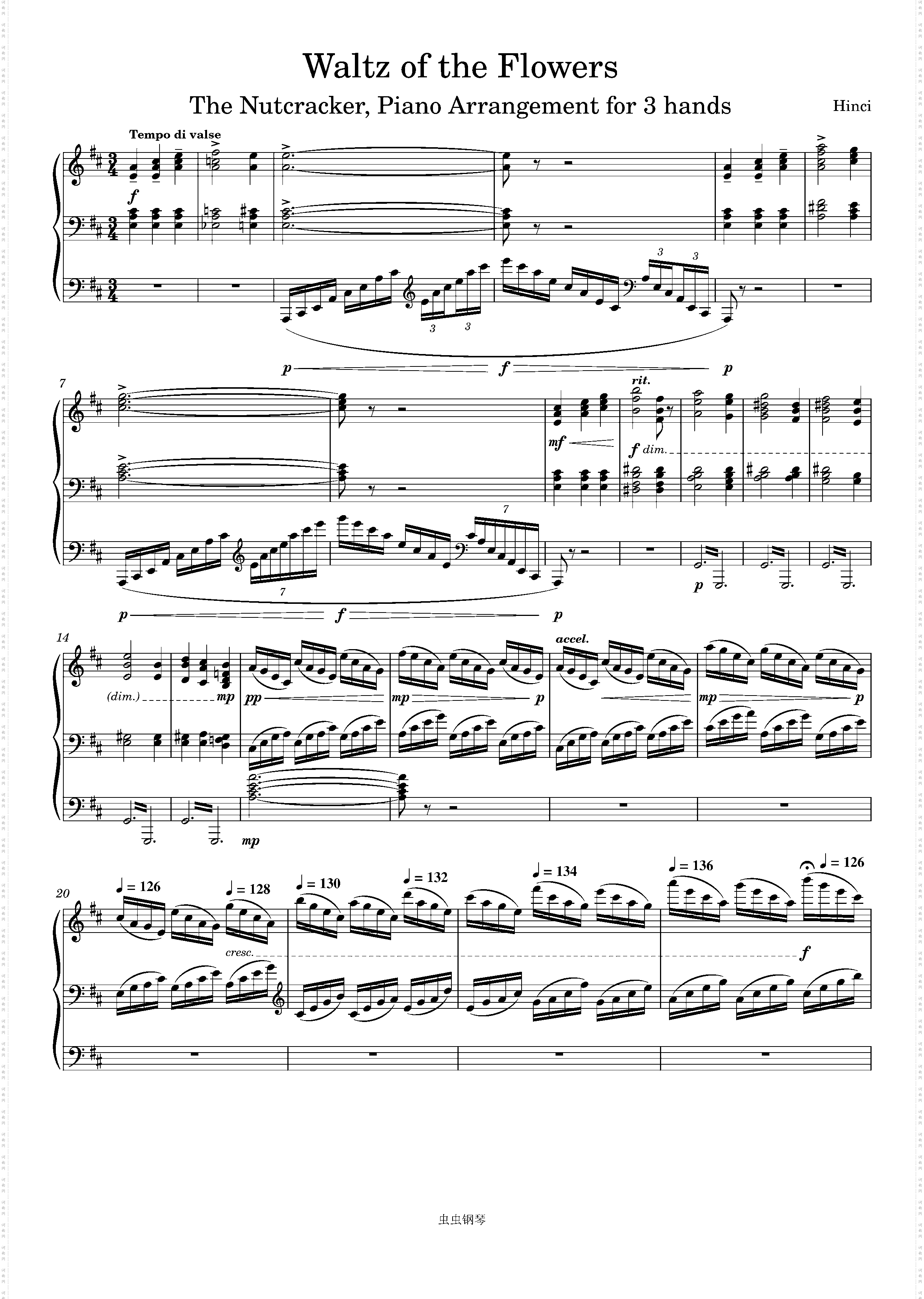 The Nutcracker, 13· Waltz of the Flowers Piano
