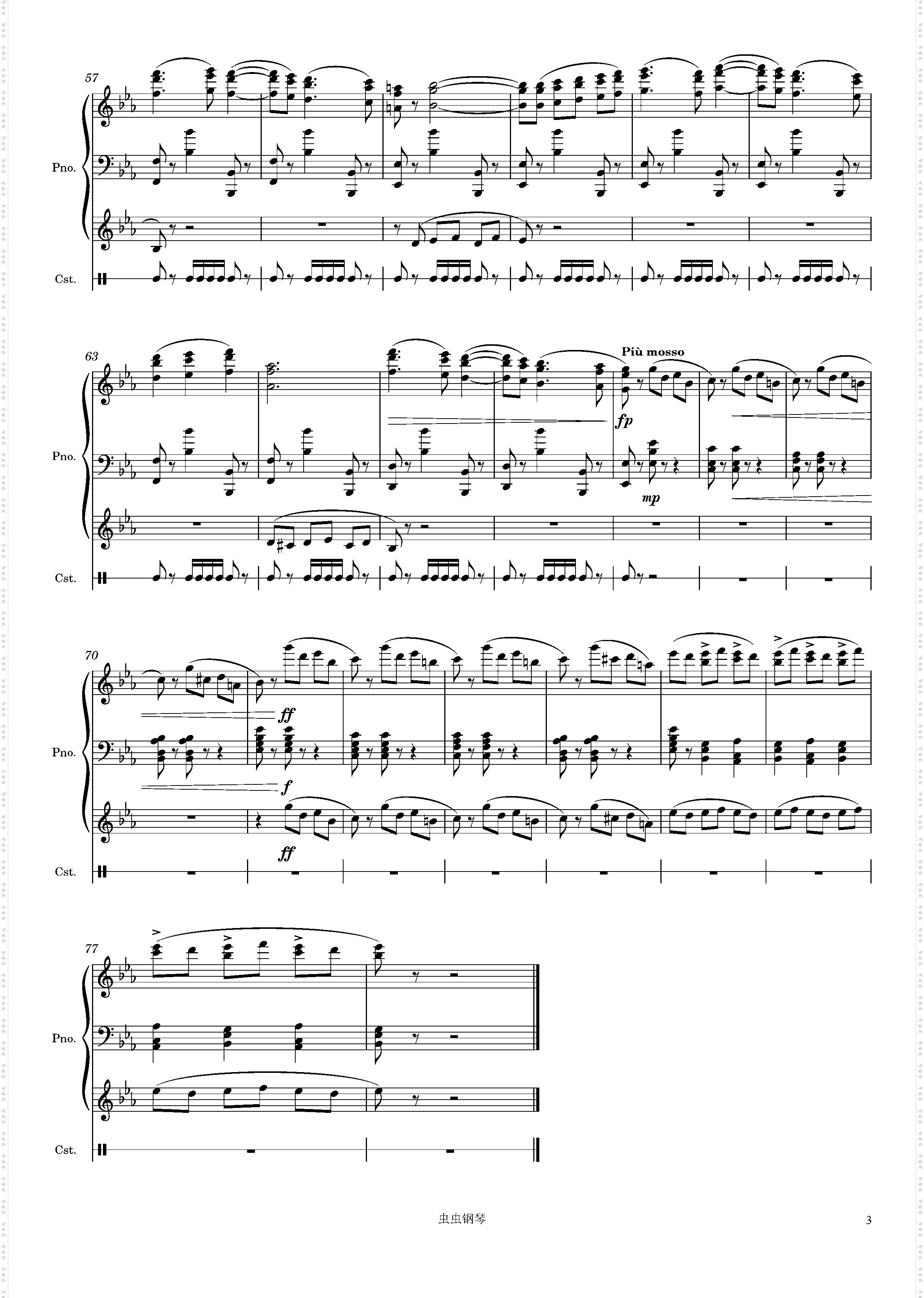 The Nutcracker, 12a· Spanish Dance Chocolate, Piano