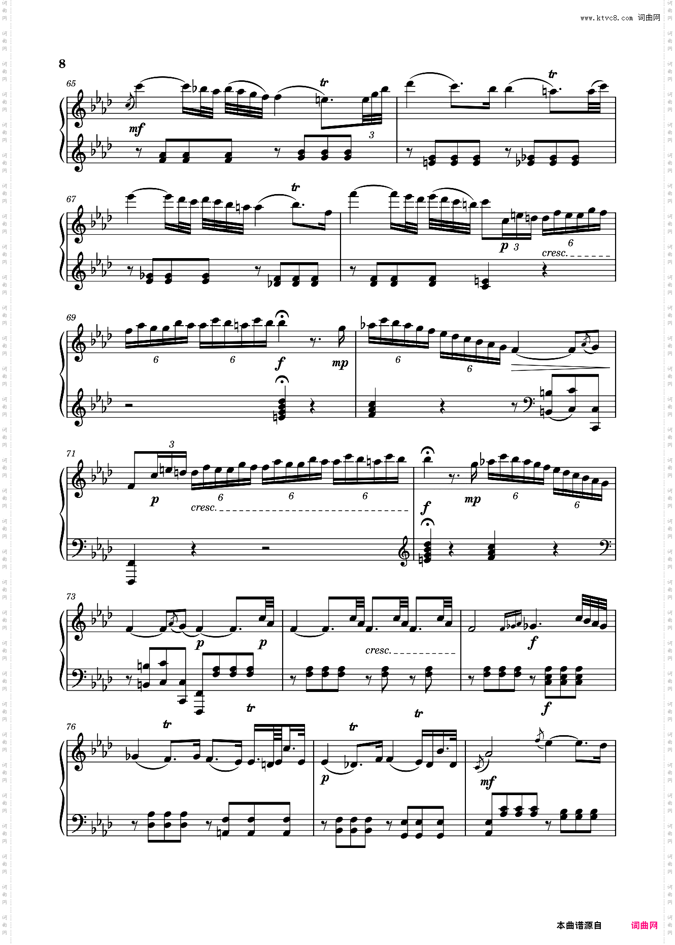 海顿降A大调奏鸣曲 XVI:46
