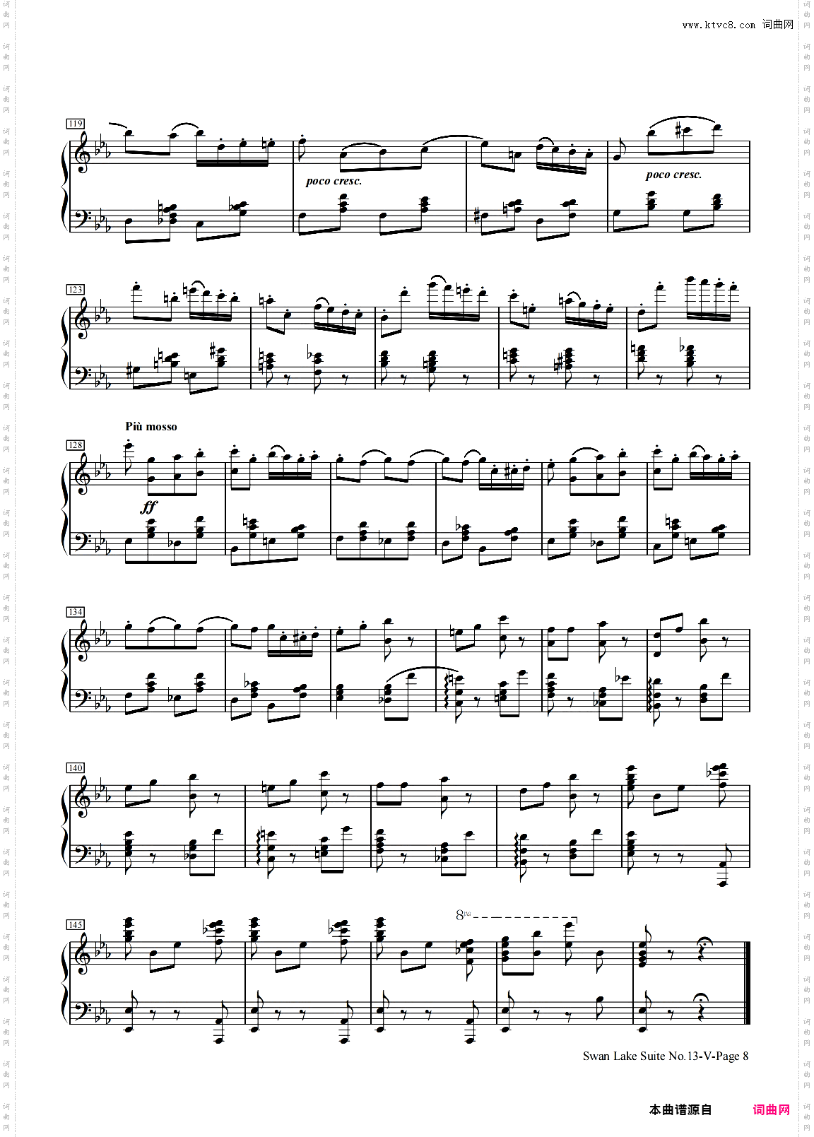 天鹅湖组曲No·13-V-双人舞