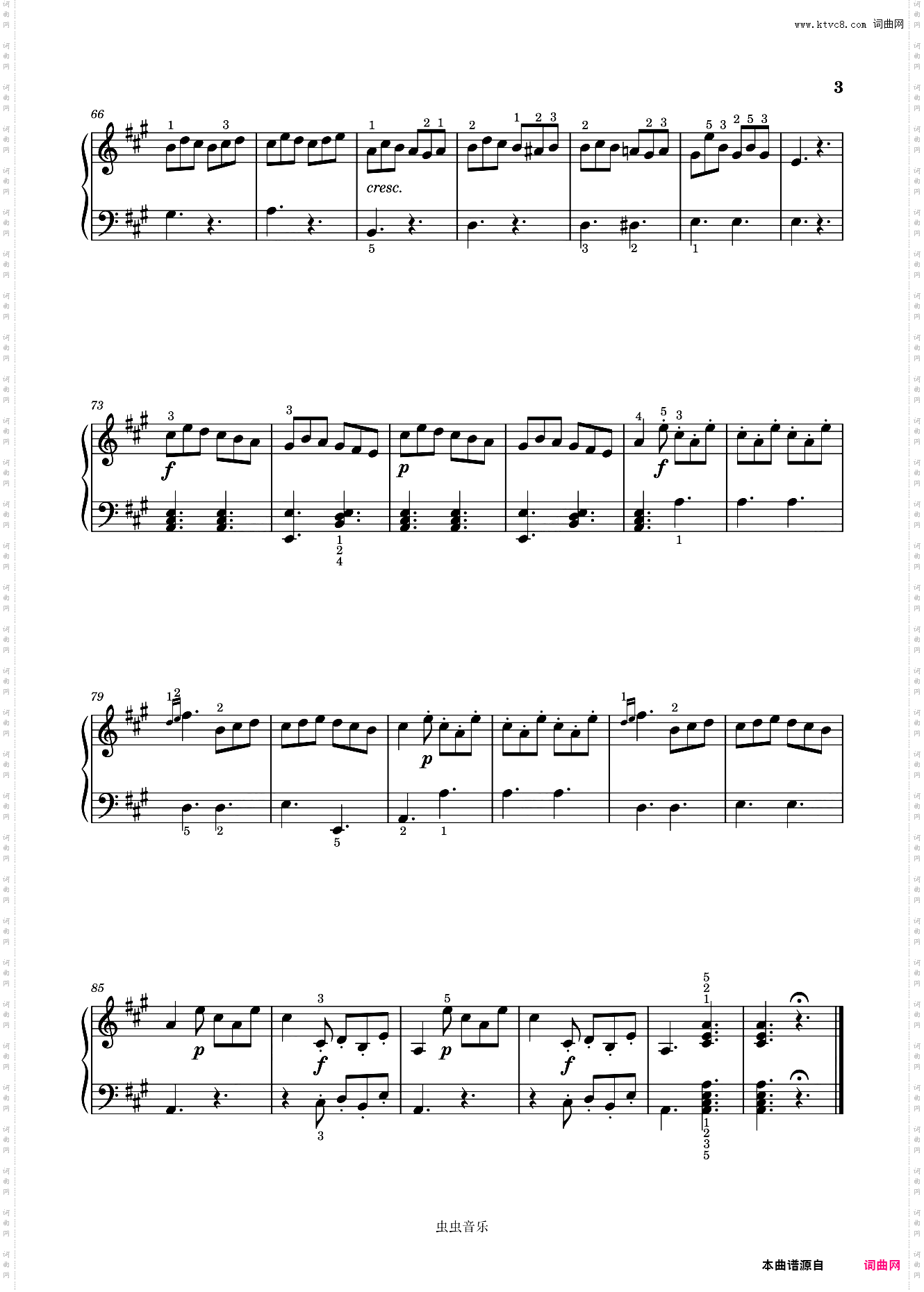 A大调小奏鸣曲SONATA-多梅尼科·契玛罗萨Domenico Cimarosa