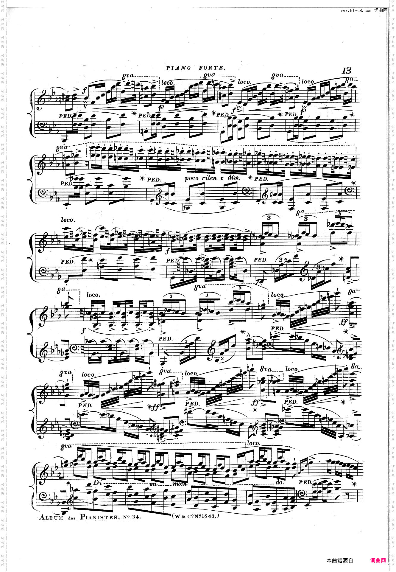 Grande Polonaise Brillante in E-flat major, Op· 22降E大调平静的行板与华丽的大波兰舞曲,作品22