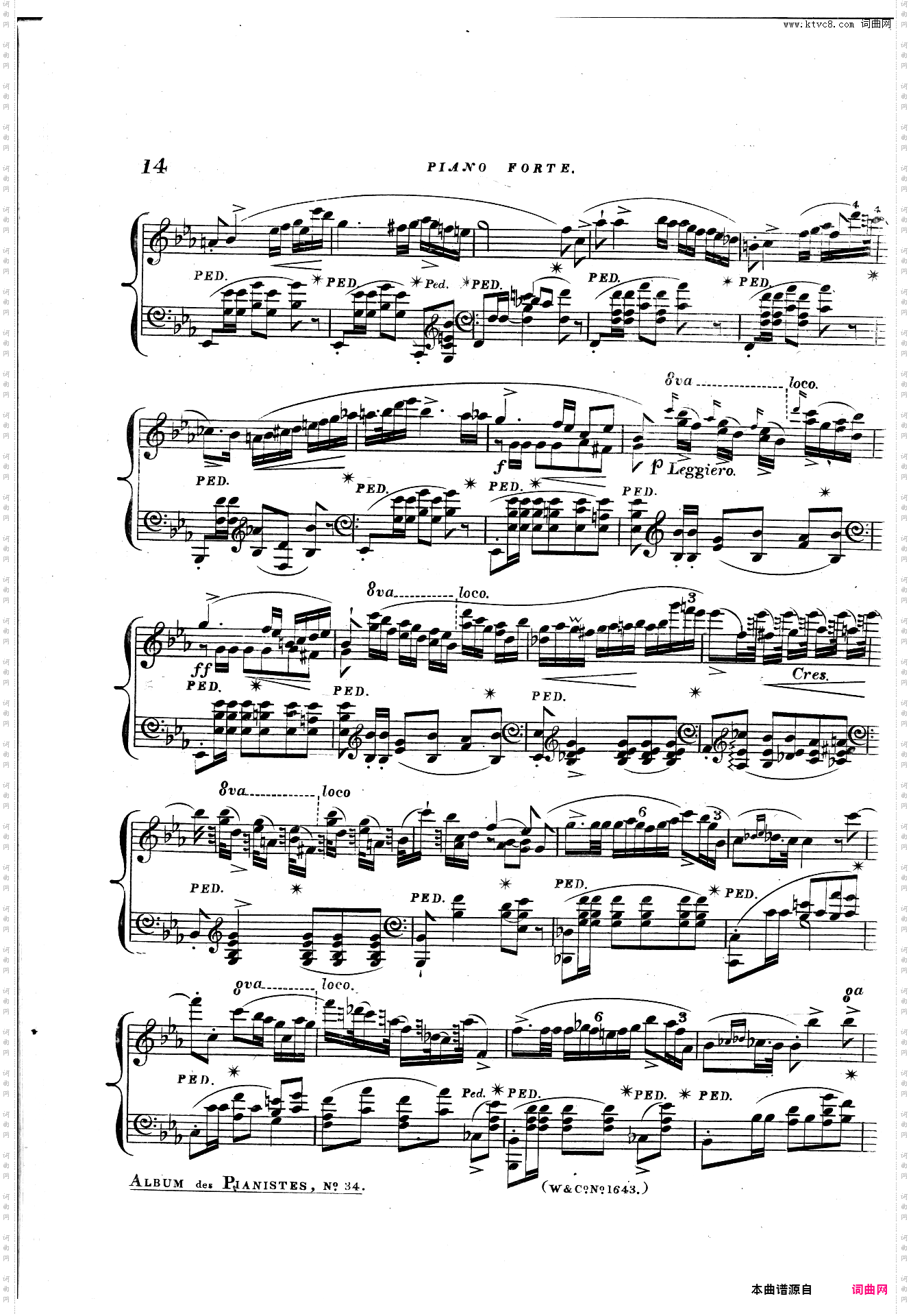 Grande Polonaise Brillante in E-flat major, Op· 22降E大调平静的行板与华丽的大波兰舞曲,作品22