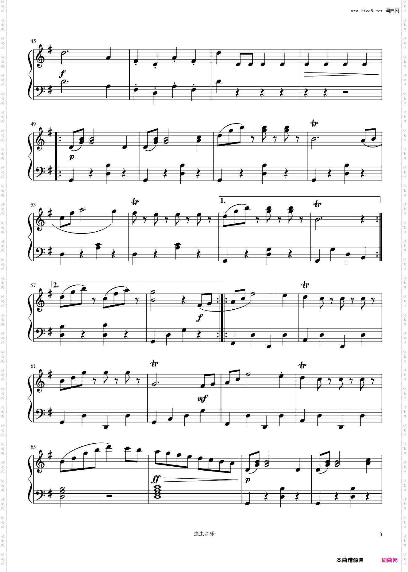 《拉德斯基进行曲》Radetzky March C调——老约翰·施特劳斯 【奥】