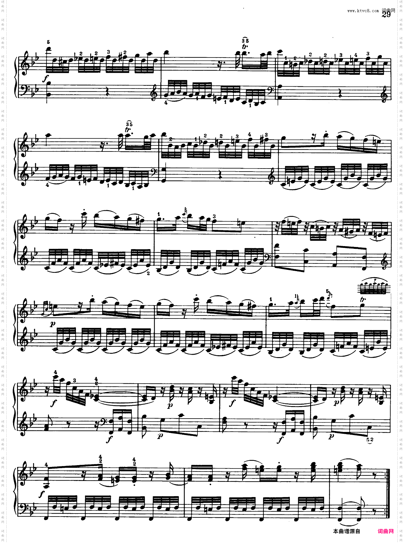 Sonata in bB Major No·3 K·281
