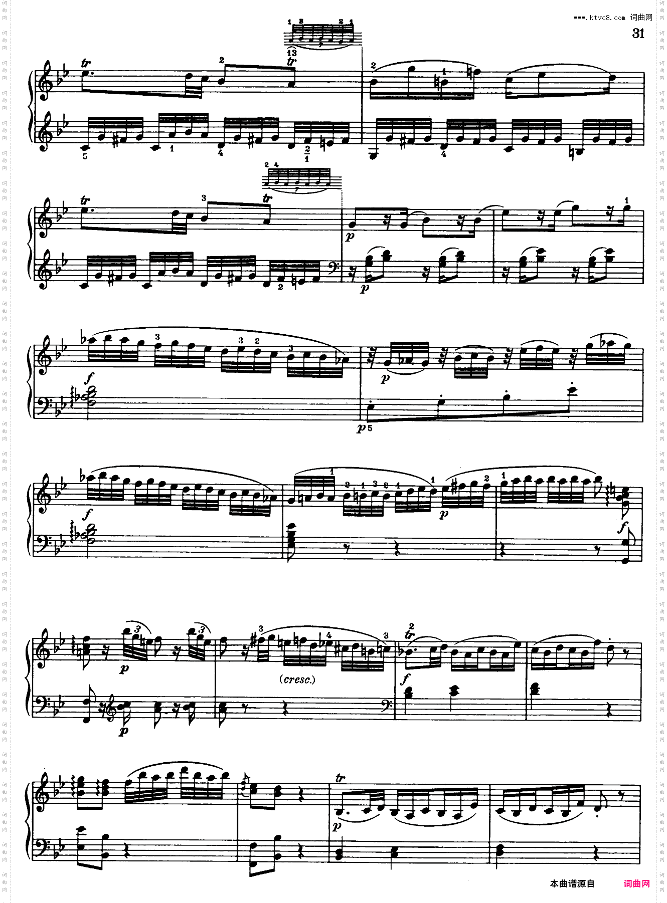 Sonata in bB Major No·3 K·281
