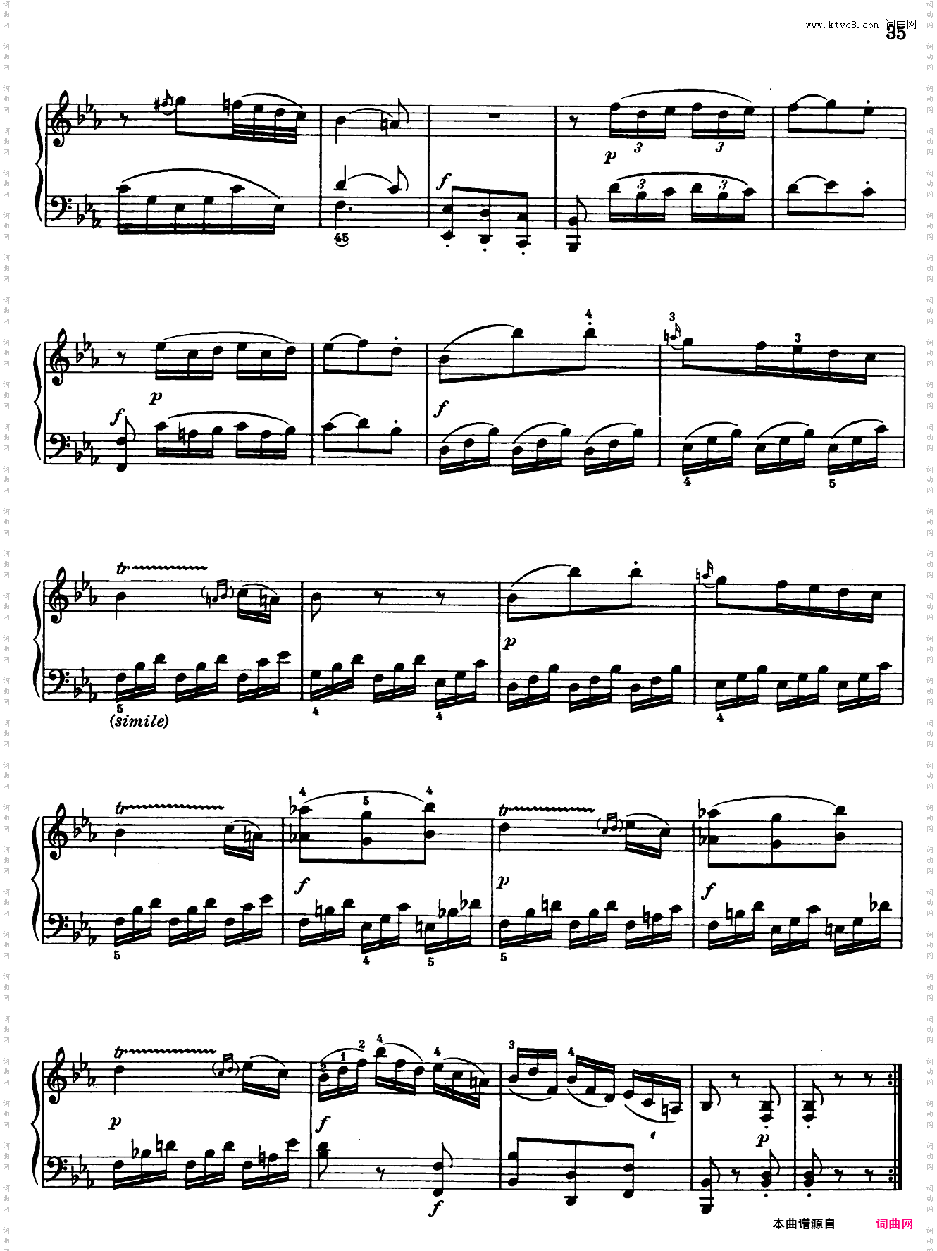 Sonata in bB Major No·3 K·281