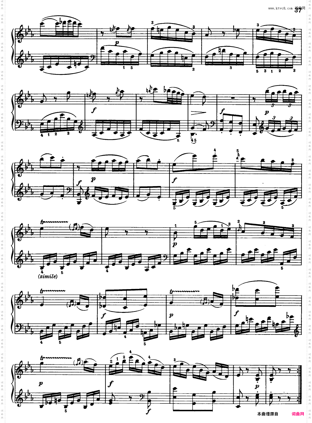 Sonata in bB Major No·3 K·281