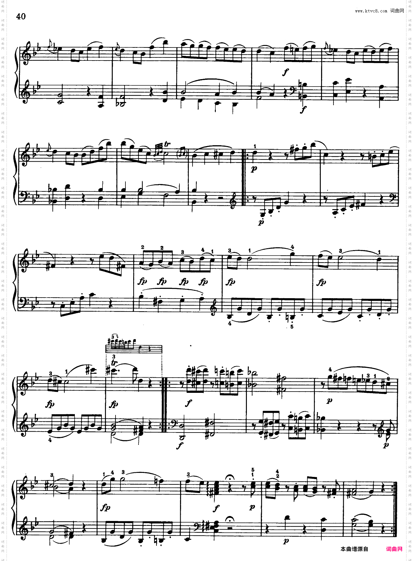 Sonata in bB Major No·3 K·281