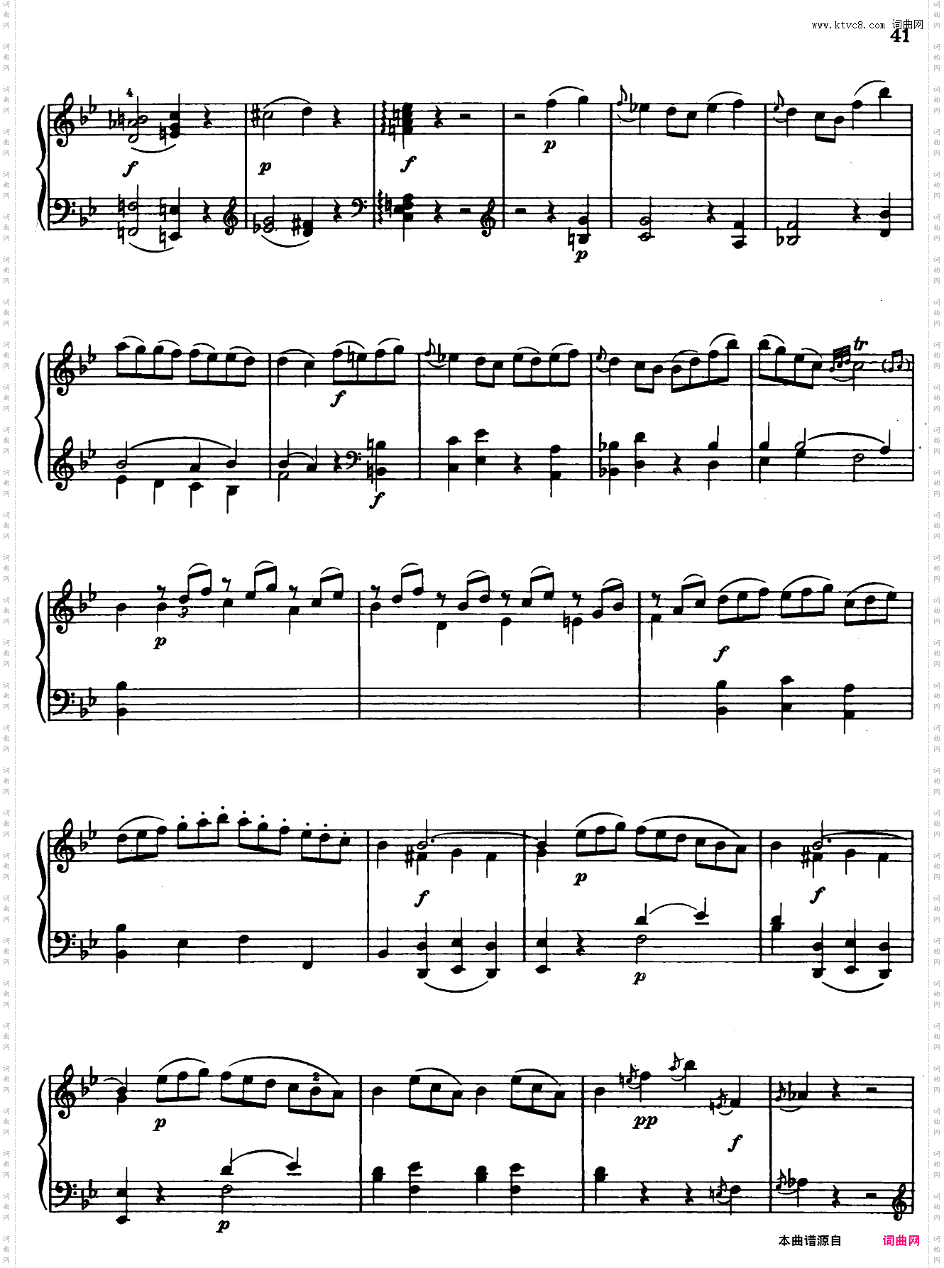 Sonata in bB Major No·3 K·281