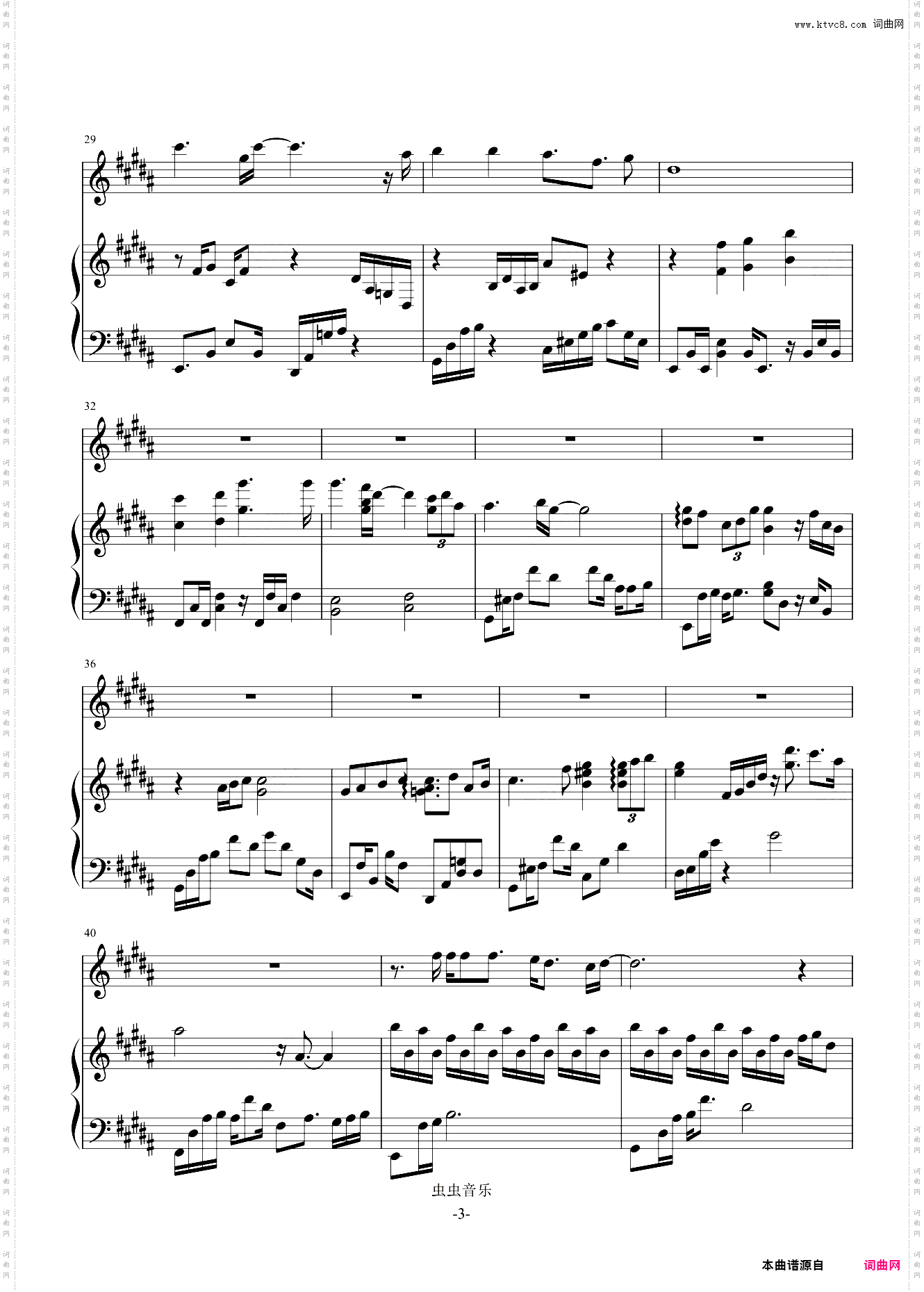 Glassy Sky-Donna Burke-弹唱谱