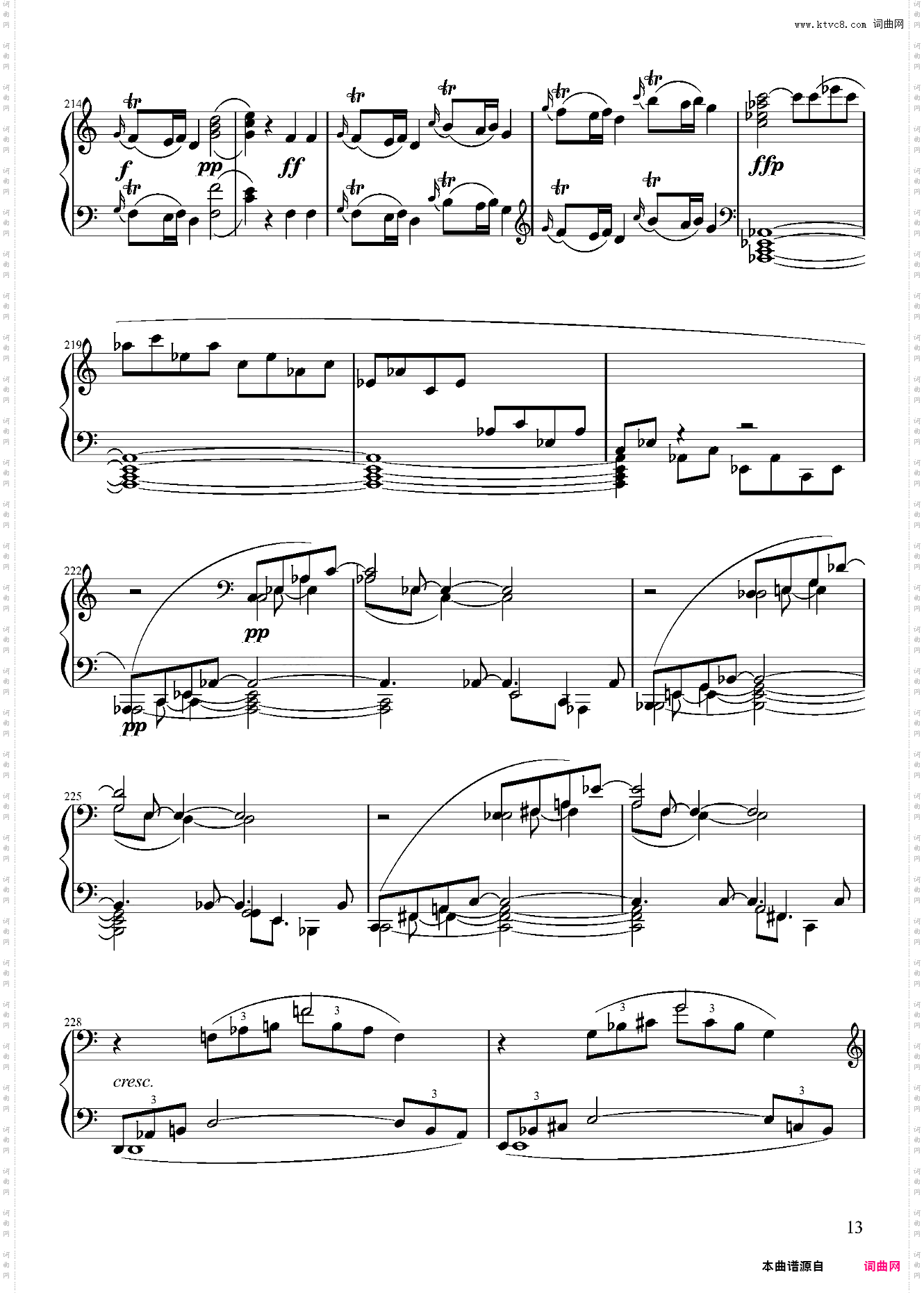 贝多芬第三钢琴奏鸣曲第一乐章——Op·2-No·3