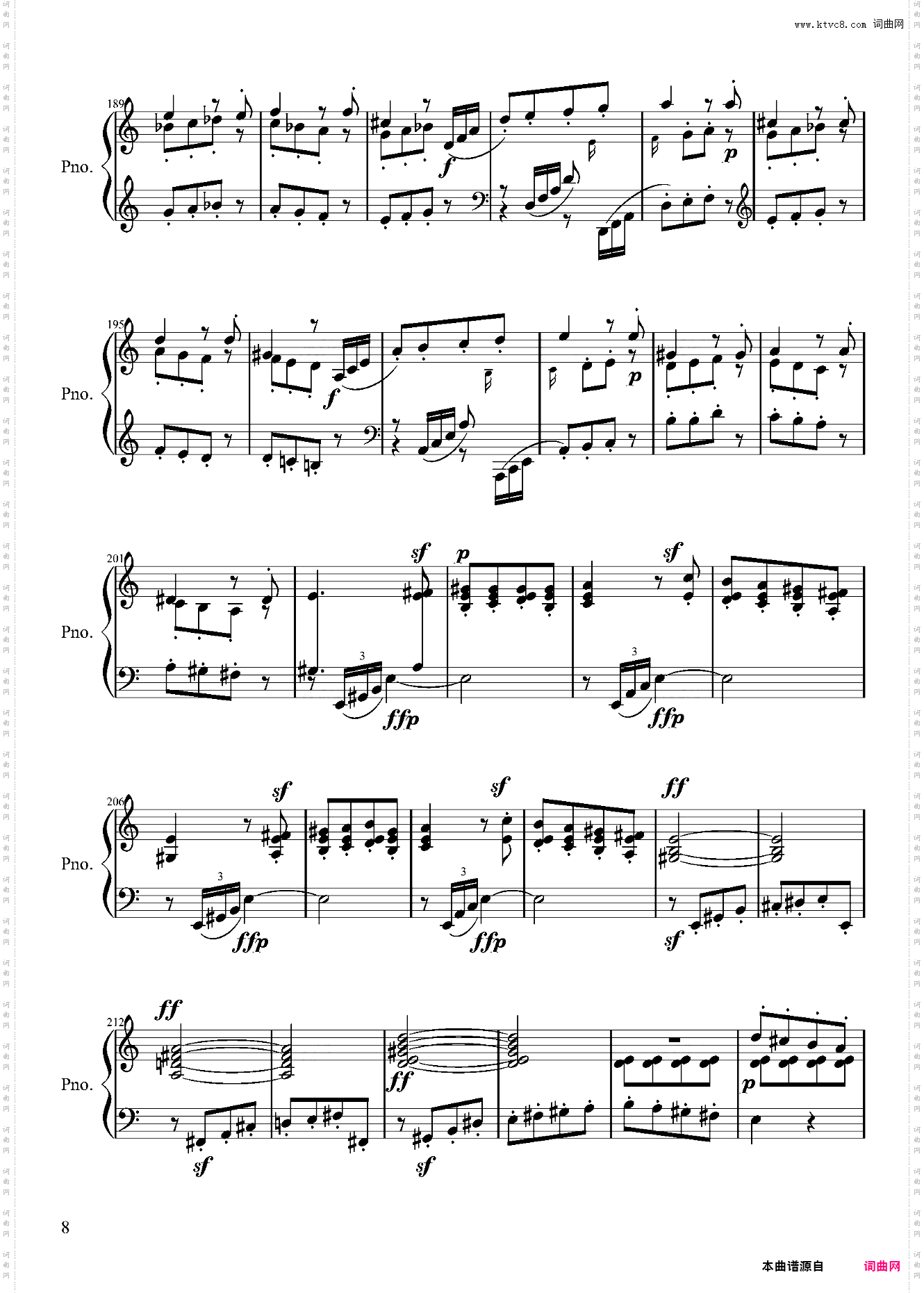 贝多芬第二钢琴奏鸣曲第一乐章——Op·2-No·2