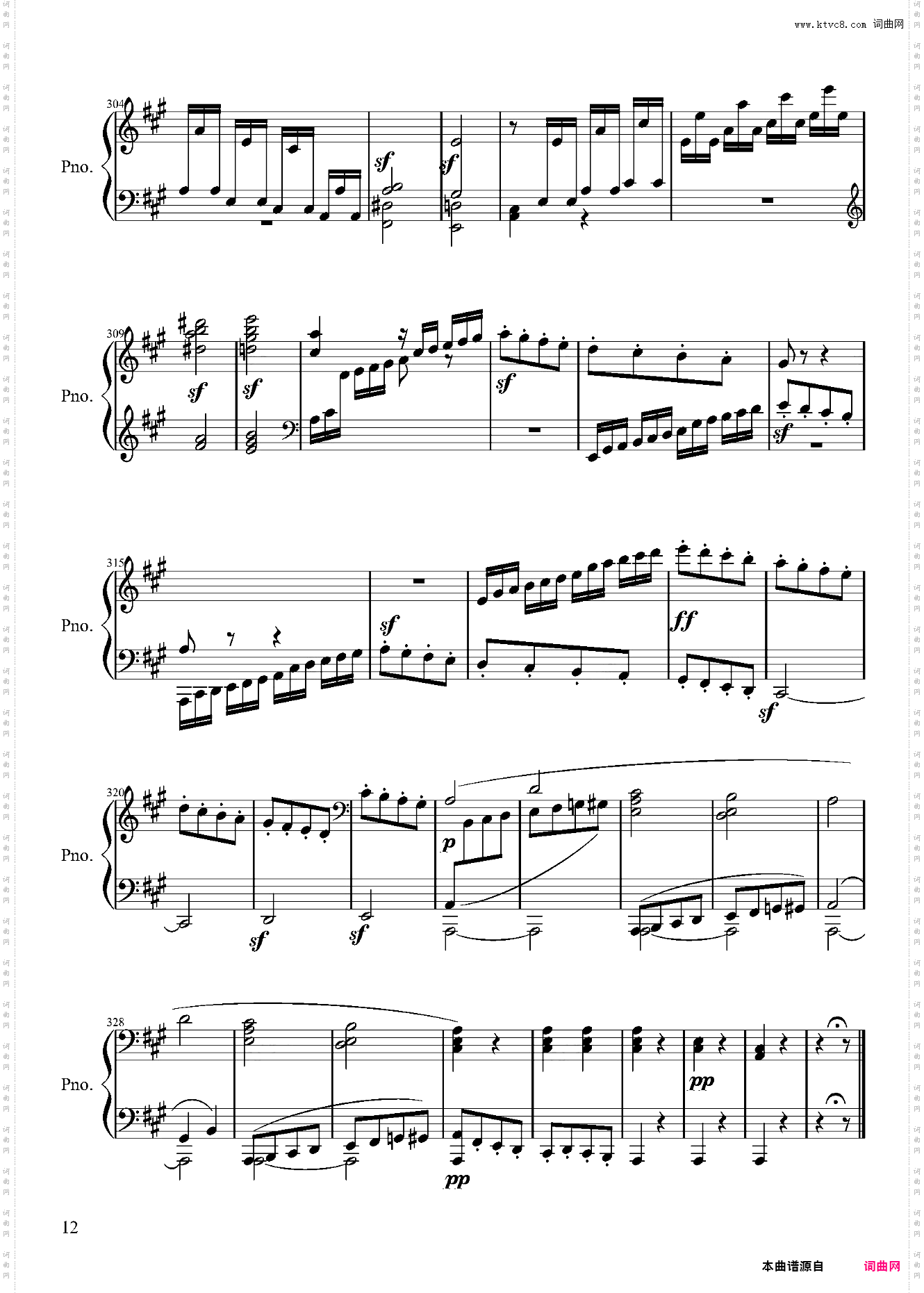 贝多芬第二钢琴奏鸣曲第一乐章——Op·2-No·2