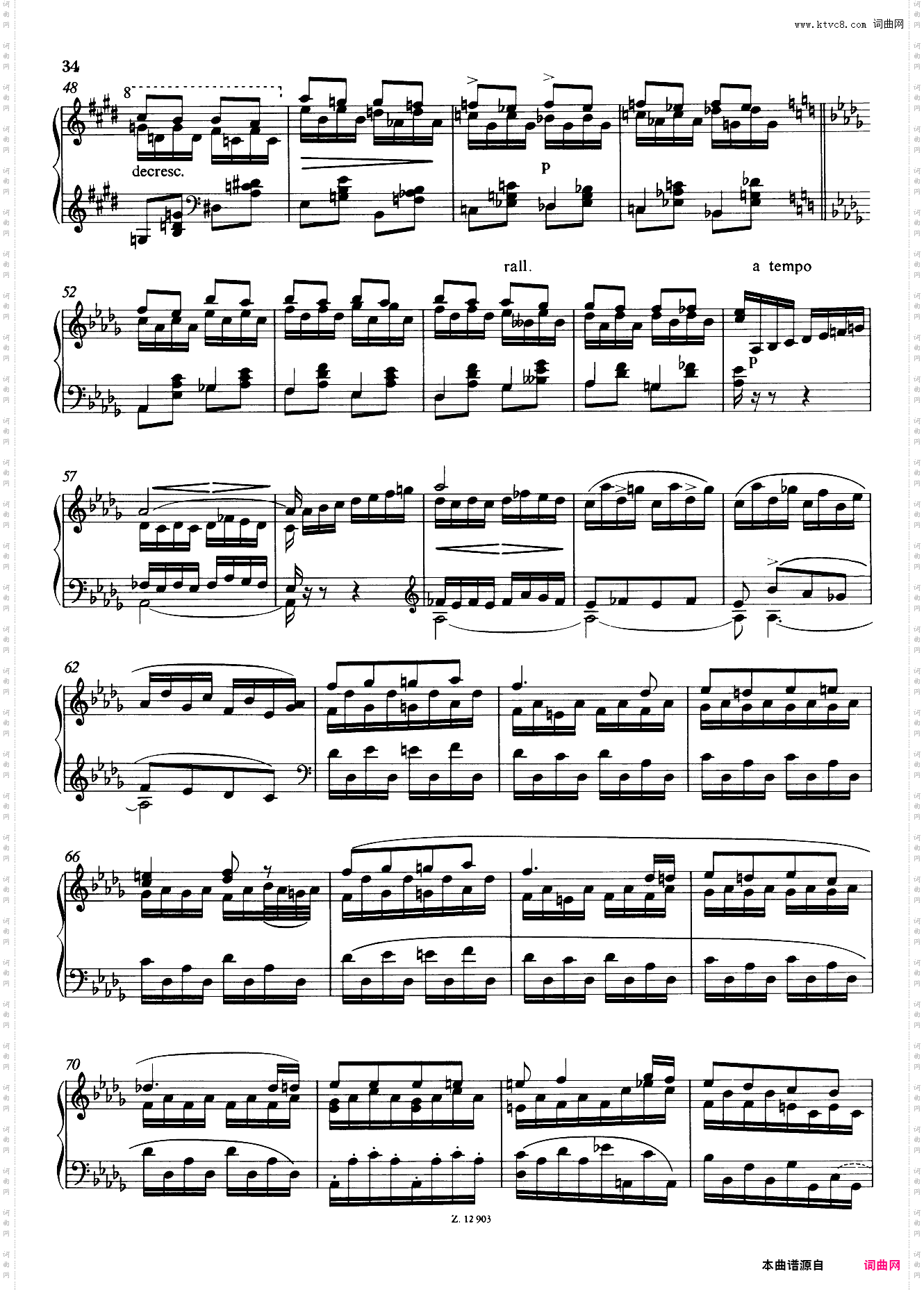 【李斯特】十二首练习曲No·11 S·136