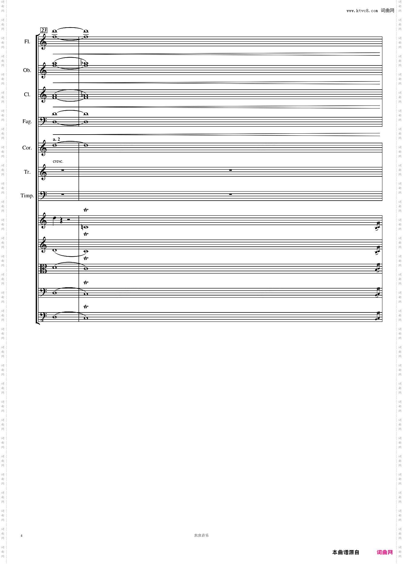 Symphony No· 1 贝多芬 C大调 第一交响曲 高清 第一乐章 总谱