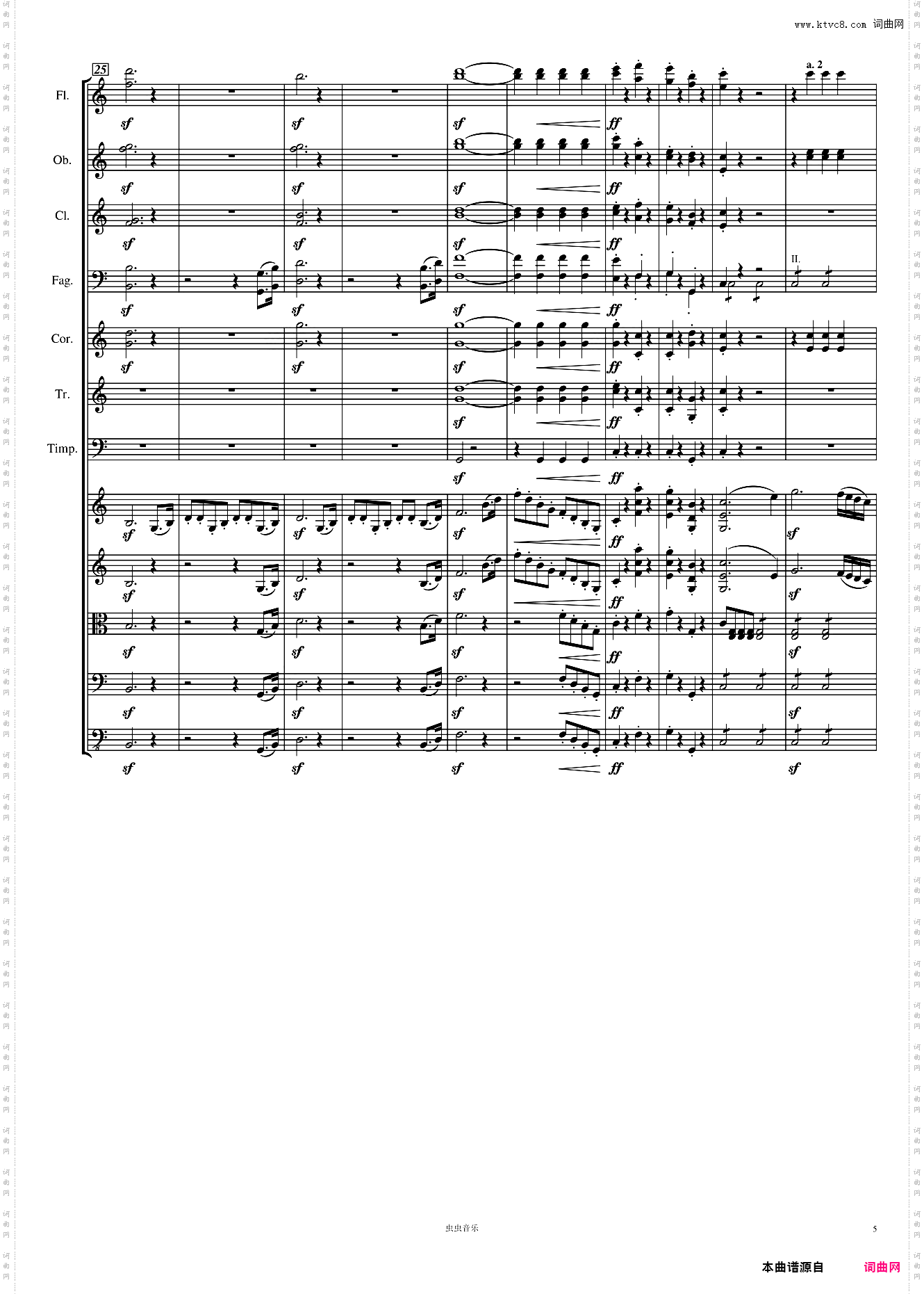 Symphony No· 1 贝多芬 C大调 第一交响曲 高清 第一乐章 总谱